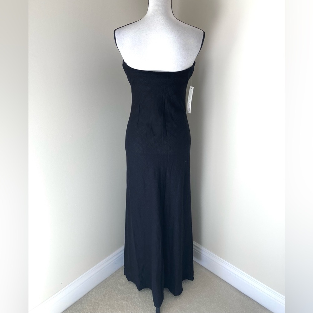 NWT Anthropologie The Fleur Strapless Maxi Slip Linen Blend Dress Size S - Picture 6 of 9